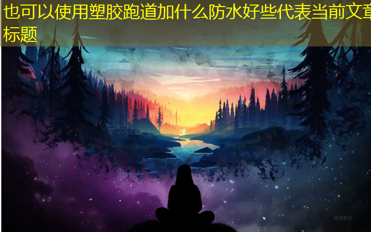 塑胶跑道加什么防水好些